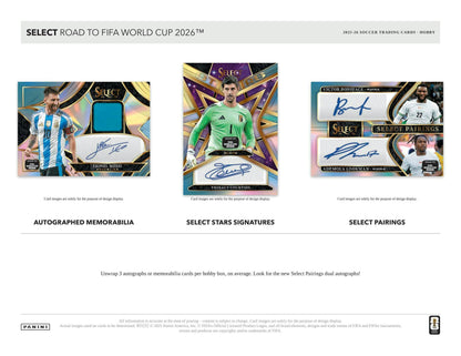 2025-26 Panini Select Road to FIFA World Cup Soccer Hobby Box 746134193866 at King Card Canada