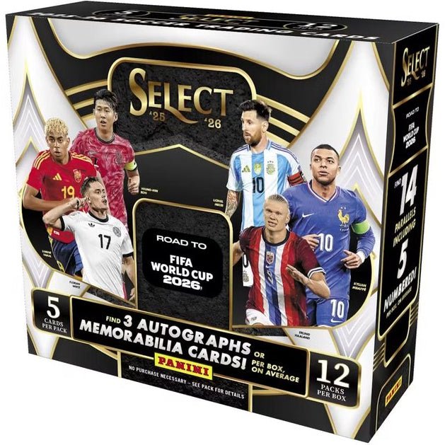 2025-26 Panini Select Road to FIFA World Cup Soccer Hobby Box 746134193866 at King Card Canada