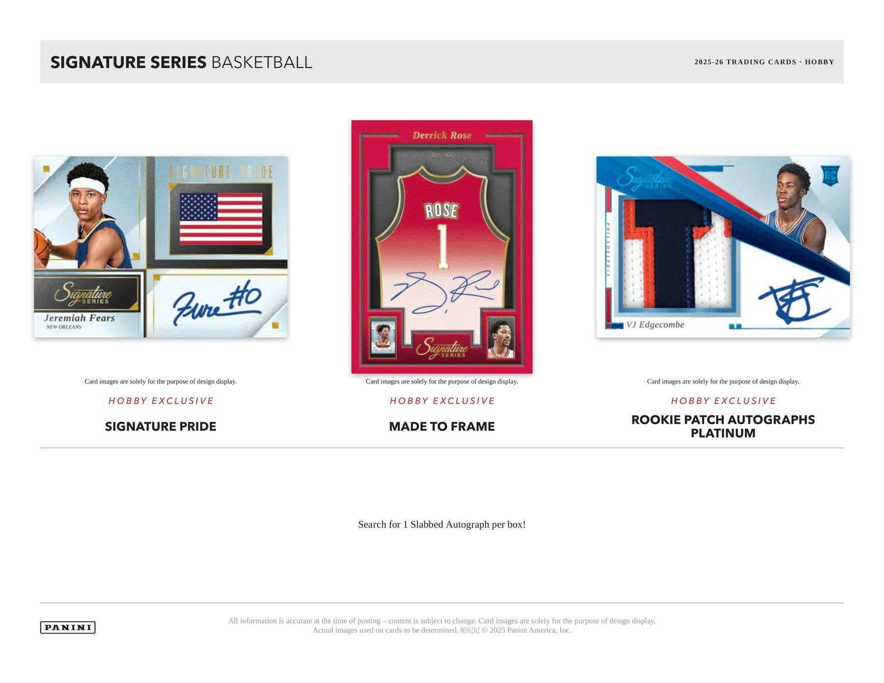 2025-26 Panini Signature Series Basketball Hobby Box 746134189739 at King Card Canada