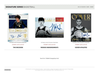 2025-26 Panini Signature Series Basketball Hobby Box 746134189739 at King Card Canada