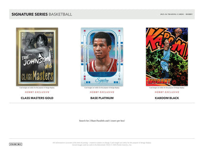 2025-26 Panini Signature Series Basketball Hobby Box 746134189739 at King Card Canada