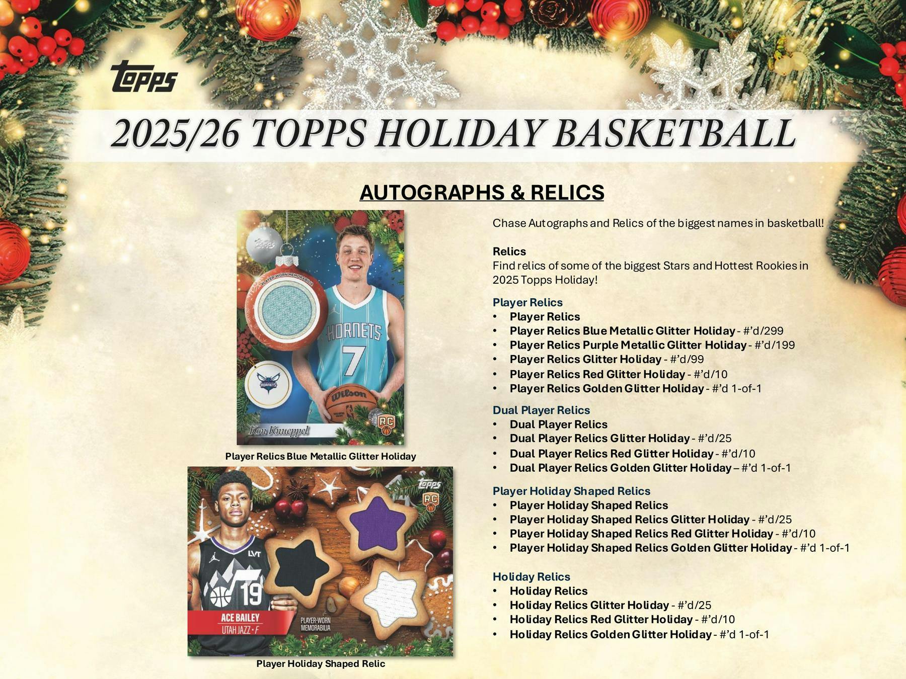 2025 - 26 Topps Basketball Holiday Mega Box 887521151783 at King Card Canada