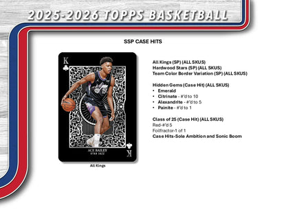 2025 - 26 Topps Basketball Retail Box 887521149209 at King Card Canada