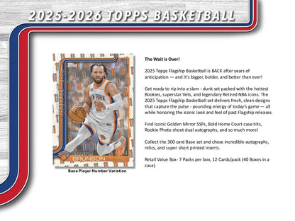 2025 - 26 Topps Basketball Retail Box 887521149209 at King Card Canada
