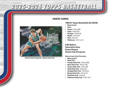 2025 - 26 Topps Basketball Retail Box 887521149209 at King Card Canada