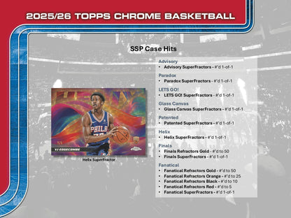 2025 - 26 Topps Chrome Basketball Blaster Value Box 887521149735 at King Card Canada