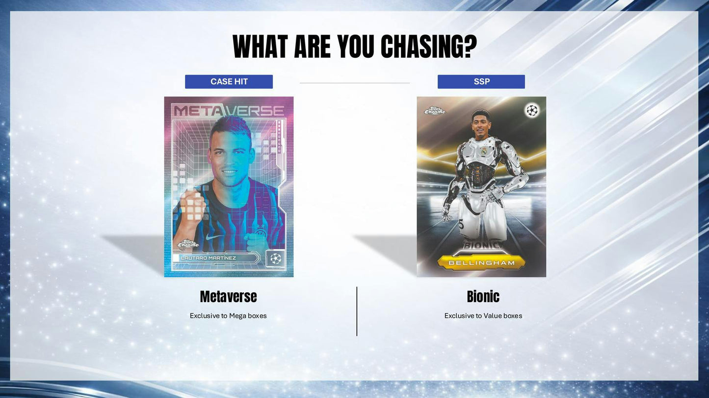 2025 - 26 Topps Chrome UEFA Club Competitions Soccer Hobby Box 887521158331 at King Card Canada