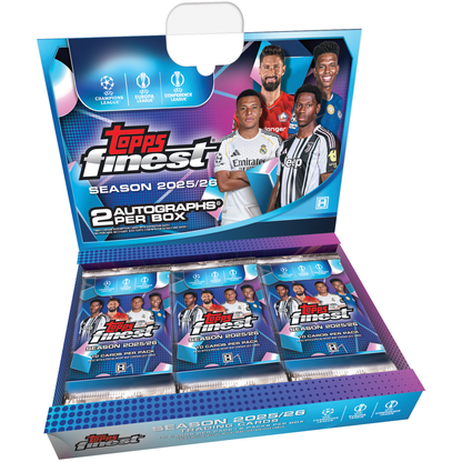 2025-26 Topps Finest UEFA Club Competitions Soccer Hobby Box 887521155699 at King Card Canada