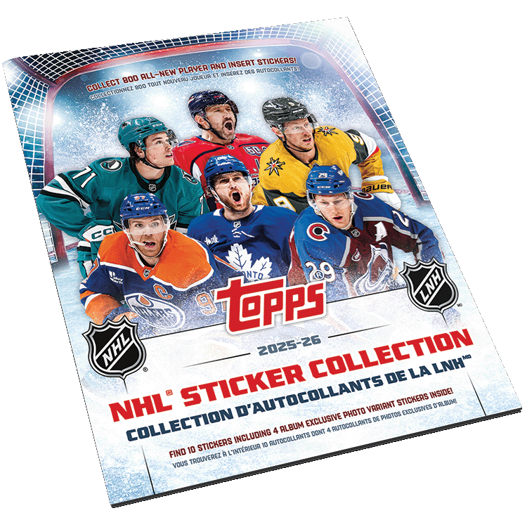 2025 - 26 Topps NHL Hockey Sticker Collection Album 887521154012 at King Card Canada