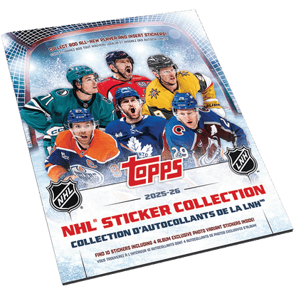 2025 - 26 Topps NHL Hockey Sticker Collection Album 887521154012 at King Card Canada
