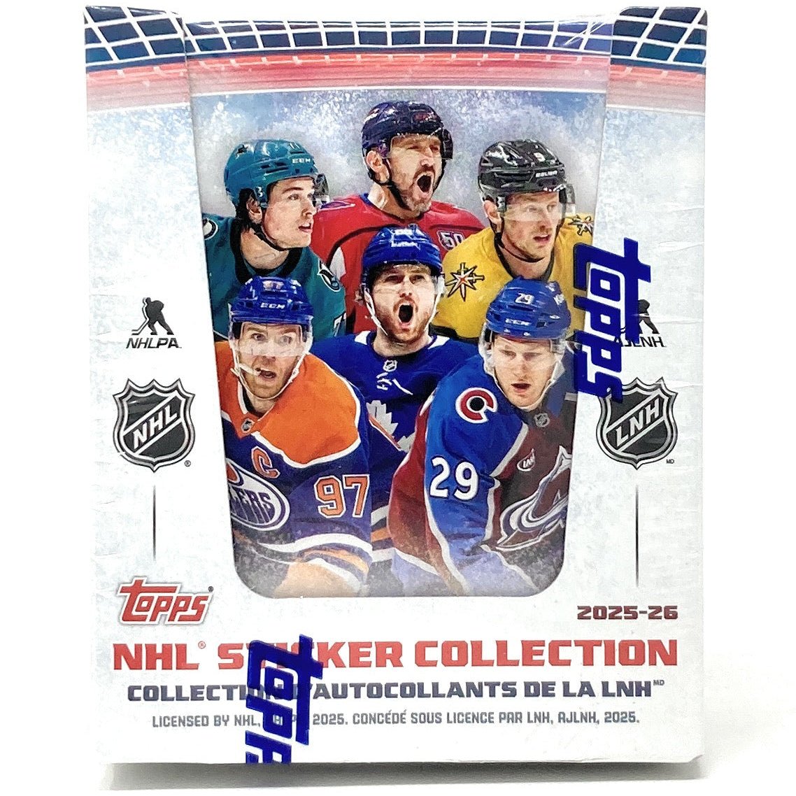 2025 - 26 Topps NHL Hockey Sticker Collection Box (50 Packs) 887521153992 at King Card Canada