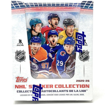 2025 - 26 Topps NHL Hockey Sticker Collection Box (50 Packs) 887521153992 at King Card Canada