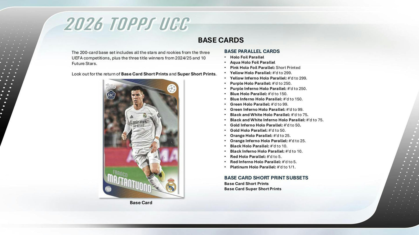 2025 - 26 Topps UEFA Club Competitions Soccer Blaster Value Box 887521151554 at King Card Canada