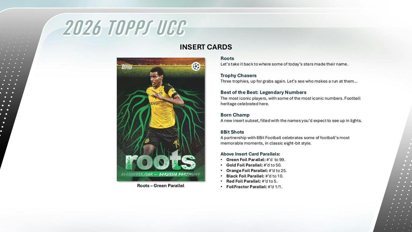 2025 - 26 Topps UEFA Club Competitions Soccer Hobby Box 887521151509 at King Card Canada