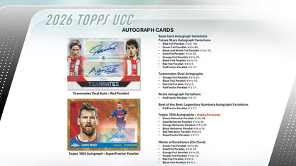 2025 - 26 Topps UEFA Club Competitions Soccer Hobby Box 887521151509 at King Card Canada