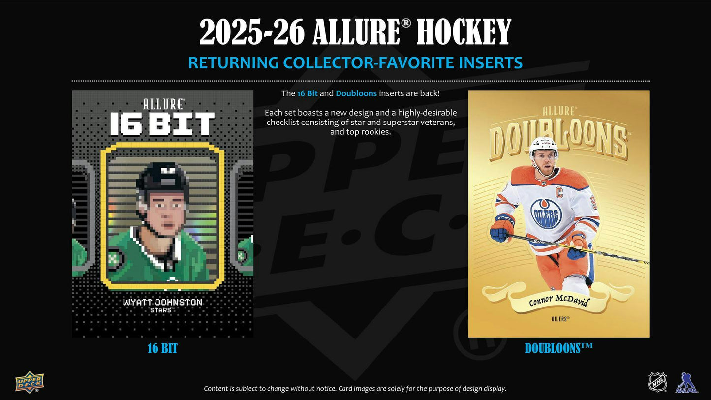 2025 - 26 Upper Deck Allure Hockey Blaster Box 05333460248 at King Card Canada