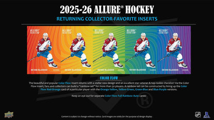 2025 - 26 Upper Deck Allure Hockey Blaster Box 05333460248 at King Card Canada