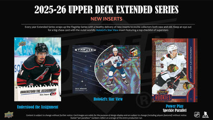 2025-26 Upper Deck Extended Series Hockey Blaster Box 053334095426 at King Card Canada