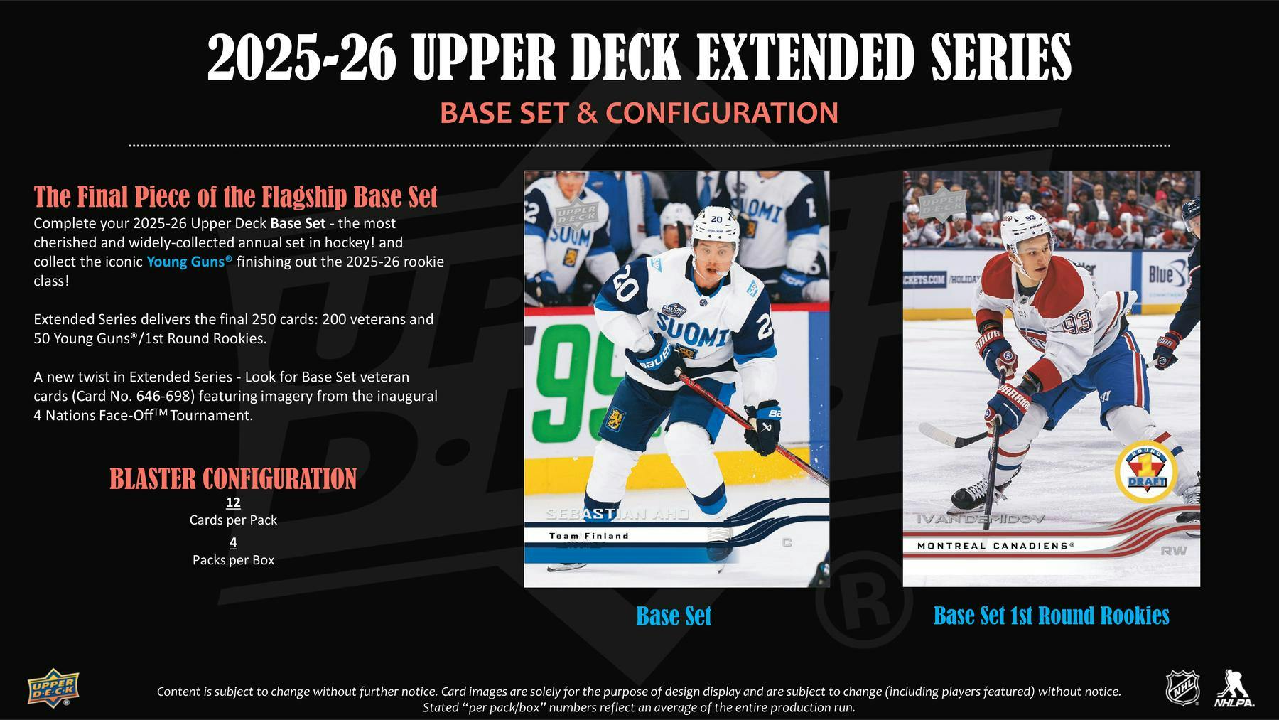 2025-26 Upper Deck Extended Series Hockey Blaster Box 053334095426 at King Card Canada