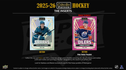 2025 - 26 Upper Deck O - Pee - Chee Platinum Hockey Blaster Box 053334474238 at King Card Canada