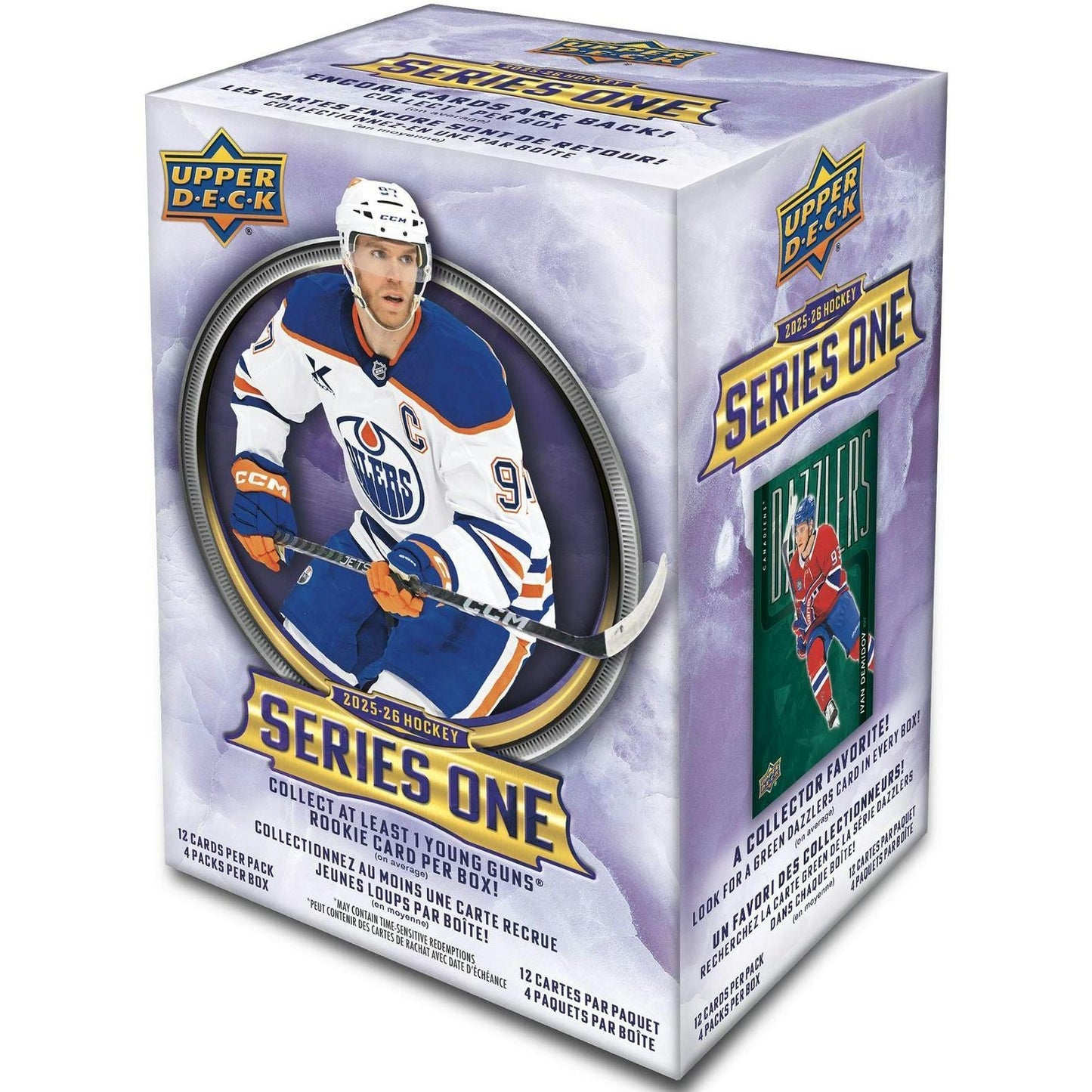 2025 - 26 Upper Deck Series 1 Hockey Blaster Box 053334036764 at King Card Canada