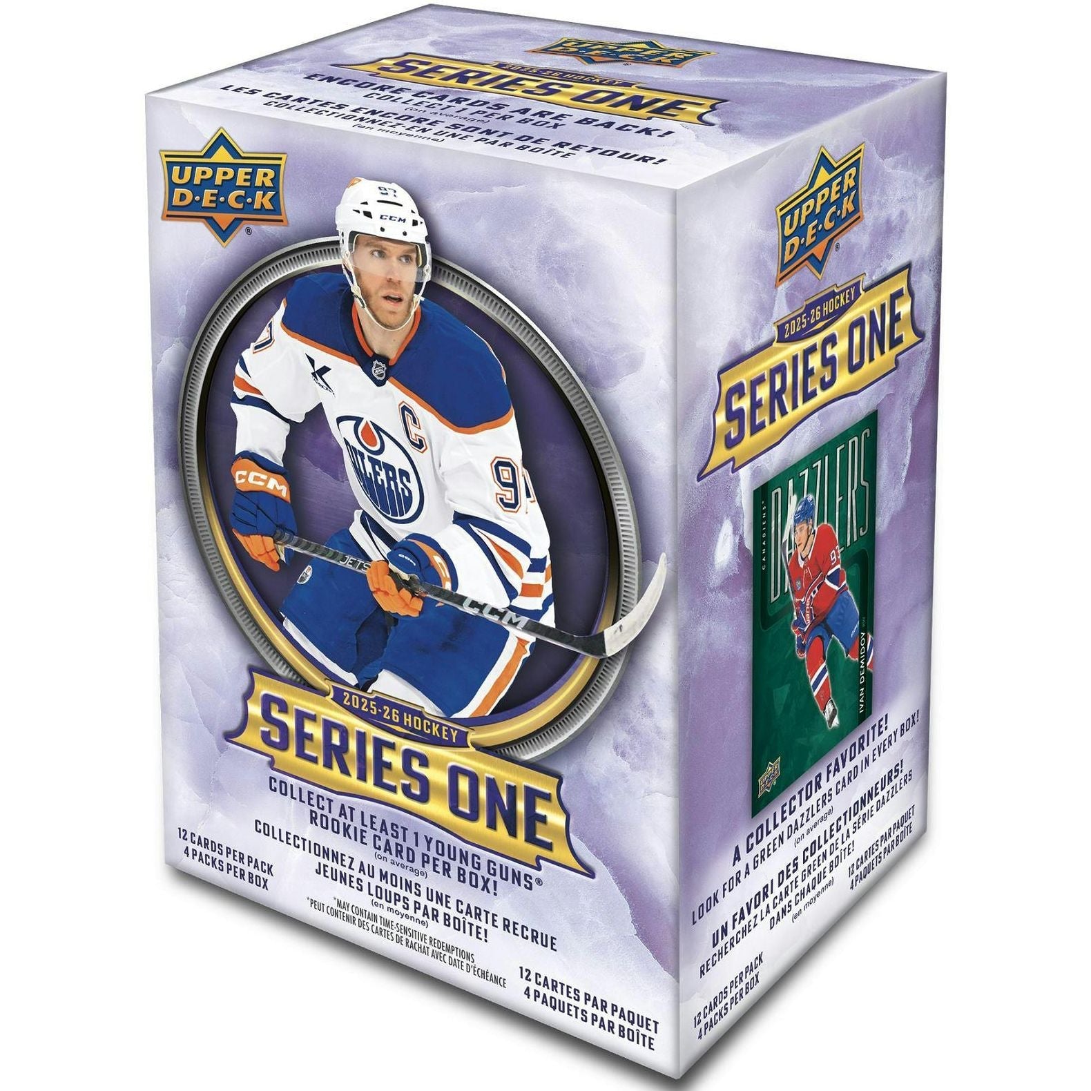 2025 - 26 Upper Deck Series 1 Hockey Blaster Box 053334036764 at King Card Canada