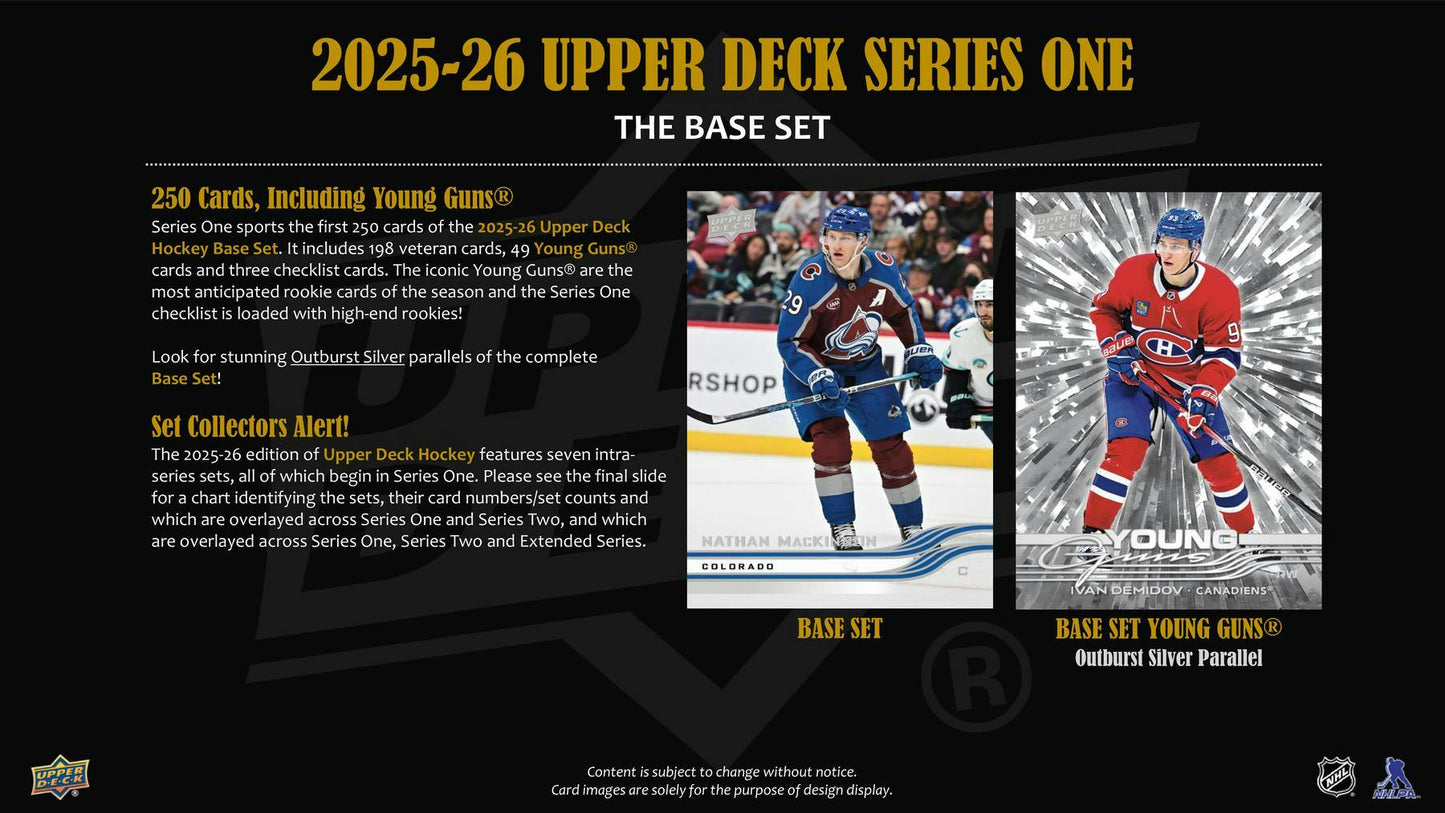 2025 - 26 Upper Deck Series 1 Hockey Collector's Tin 053334036986 at King Card Canada