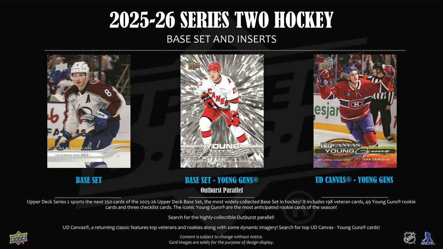 2025 - 26 Upper Deck Series 2 Hockey Collector's Tin 053334438865 at King Card Canada