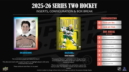 2025-26 Upper Deck Series 2 Hockey Hobby Box 053334438162 at King Card Canada