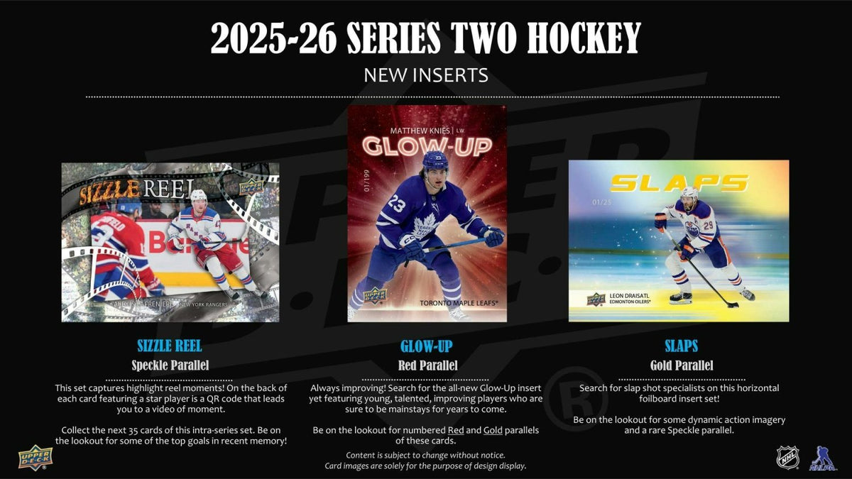 2025-26 Upper Deck Series 2 Hockey Hobby Box 053334438162 at King Card Canada