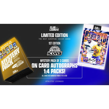 2025 Club Legacyz Icons First Edition Soccer Mystery Pack 3760392237350 at King Card Canada