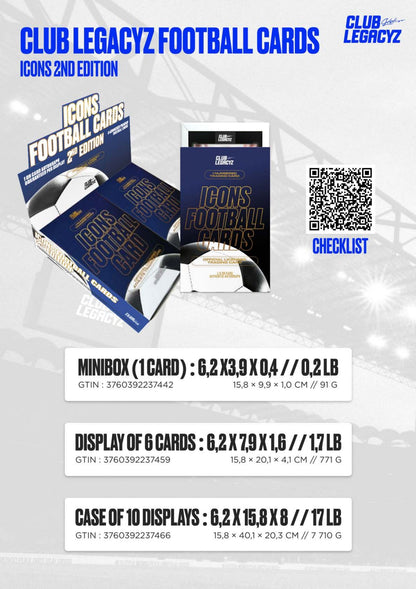 2025 Club Legacyz Icons Soccer Second Edition Display Box 3760392237459 at King Card Canada