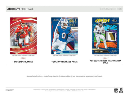 2025 Panini Absolute Football Hobby Box 746134186455 at King Card Canada