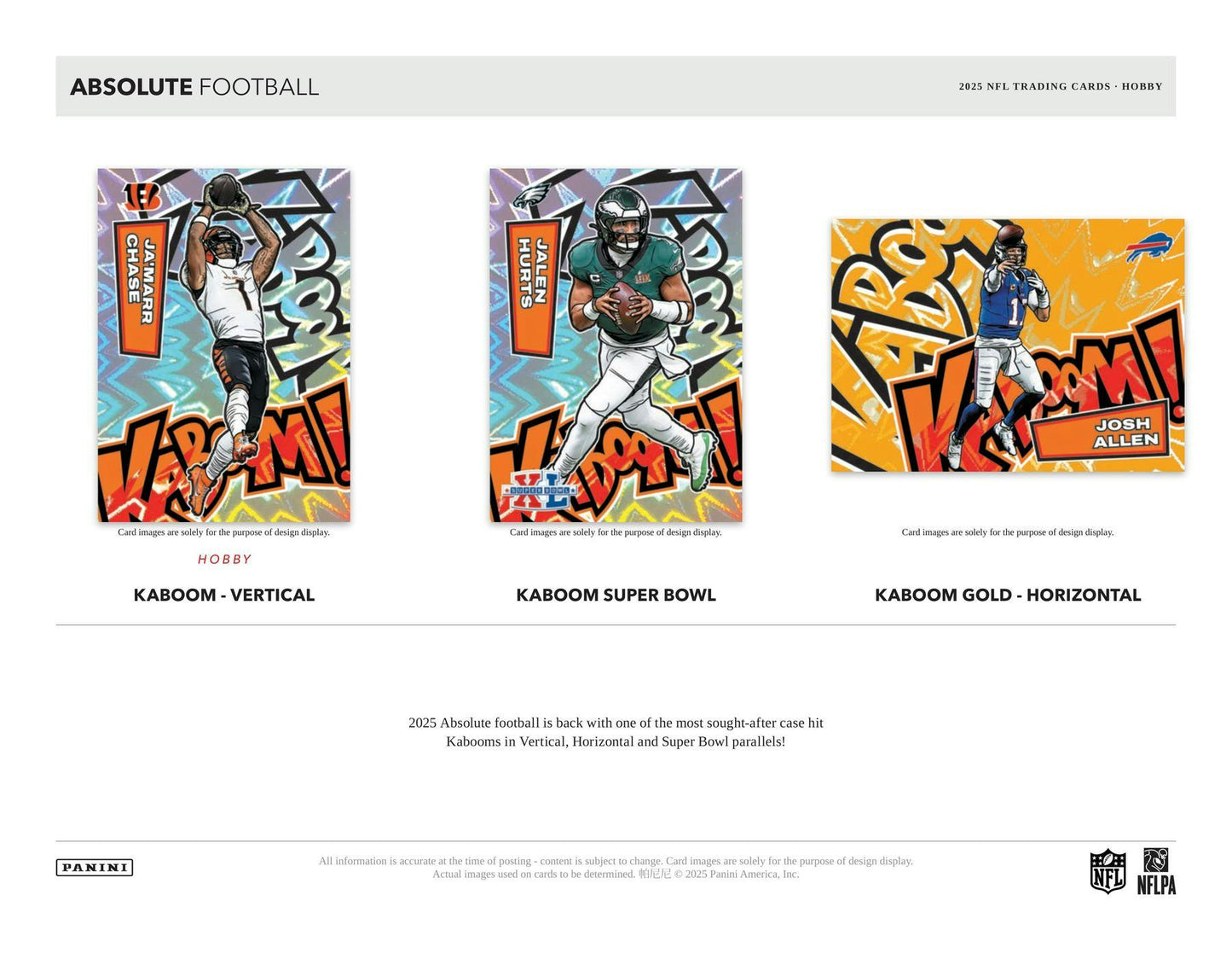 2025 Panini Absolute Football Hobby Box 746134186455 at King Card Canada