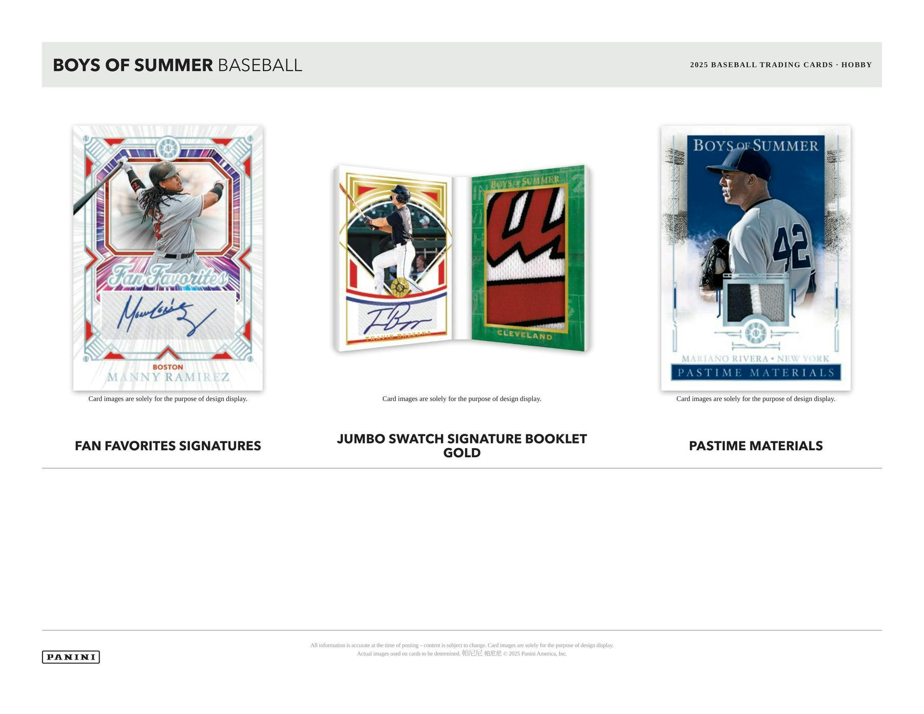 2025 Panini Boys of Summer Baseball Hobby Box 746134181870 at King Card Canada