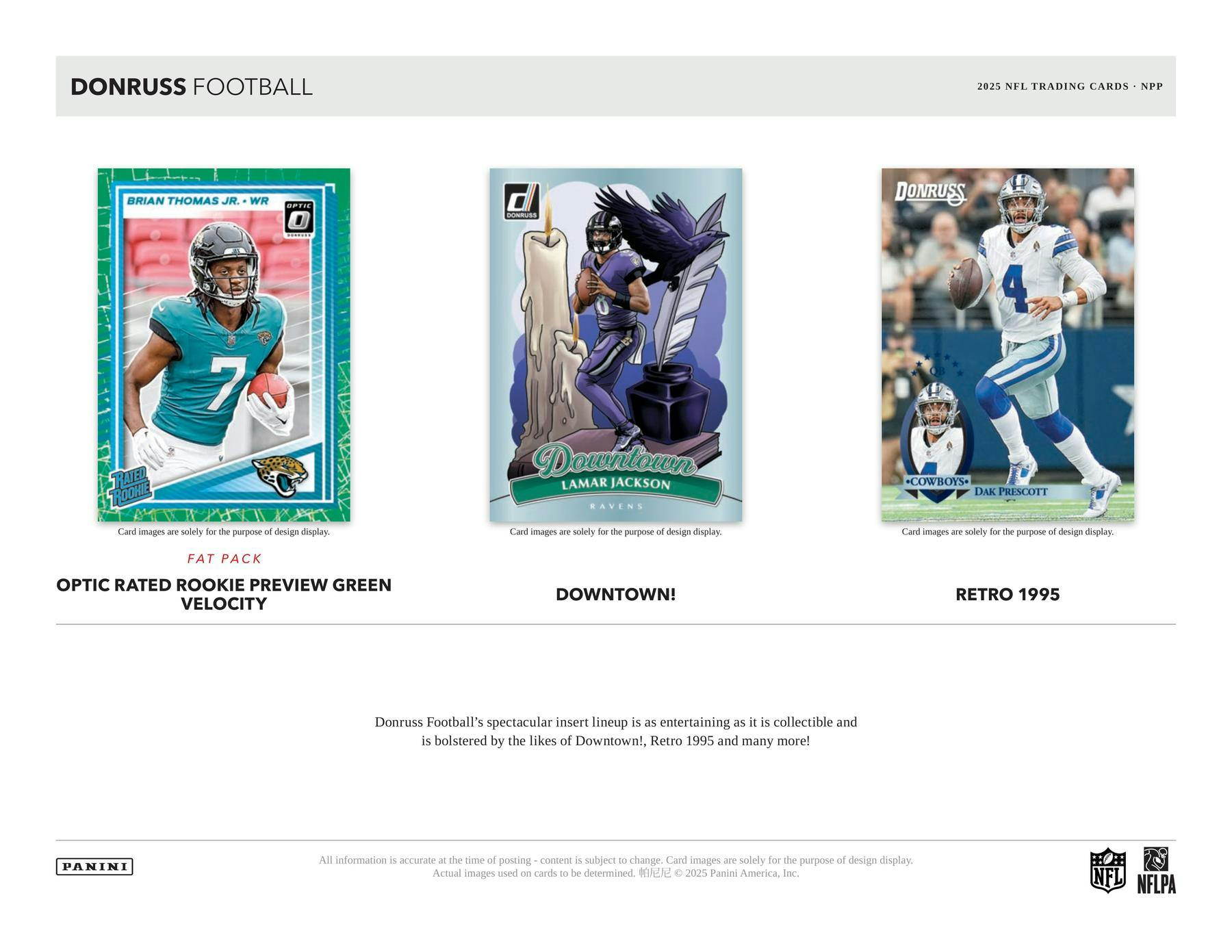 2025 Panini Donruss Football Mega Box 746134185199 at King Card Canada