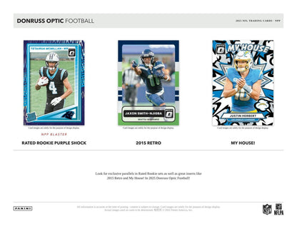 2025 Panini Donruss Optic Football Cello Value Fat Pack Box 746134188398 at King Card Canada