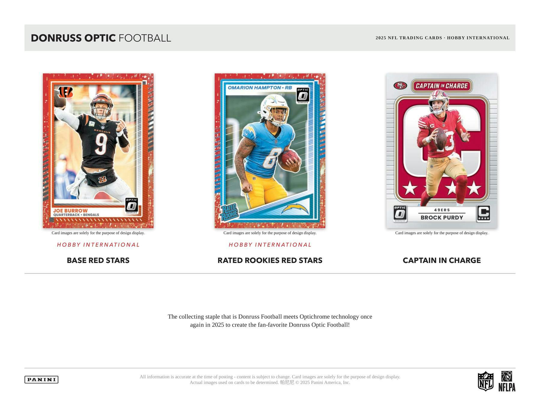 2025 Panini Donruss Optic Football International Hobby Box 746134188251 at King Card Canada