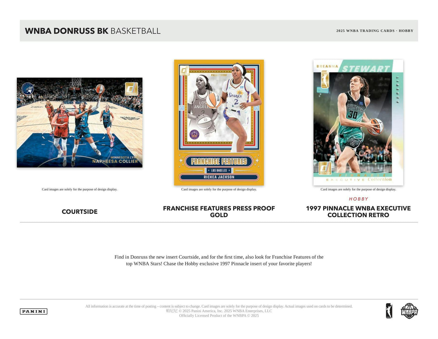 2025 Panini Donruss WNBA Basketball Hobby Box 746134190162 at King Card Canada