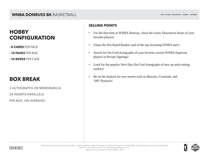 2025 Panini Donruss WNBA Basketball Hobby Box 746134190162 at King Card Canada