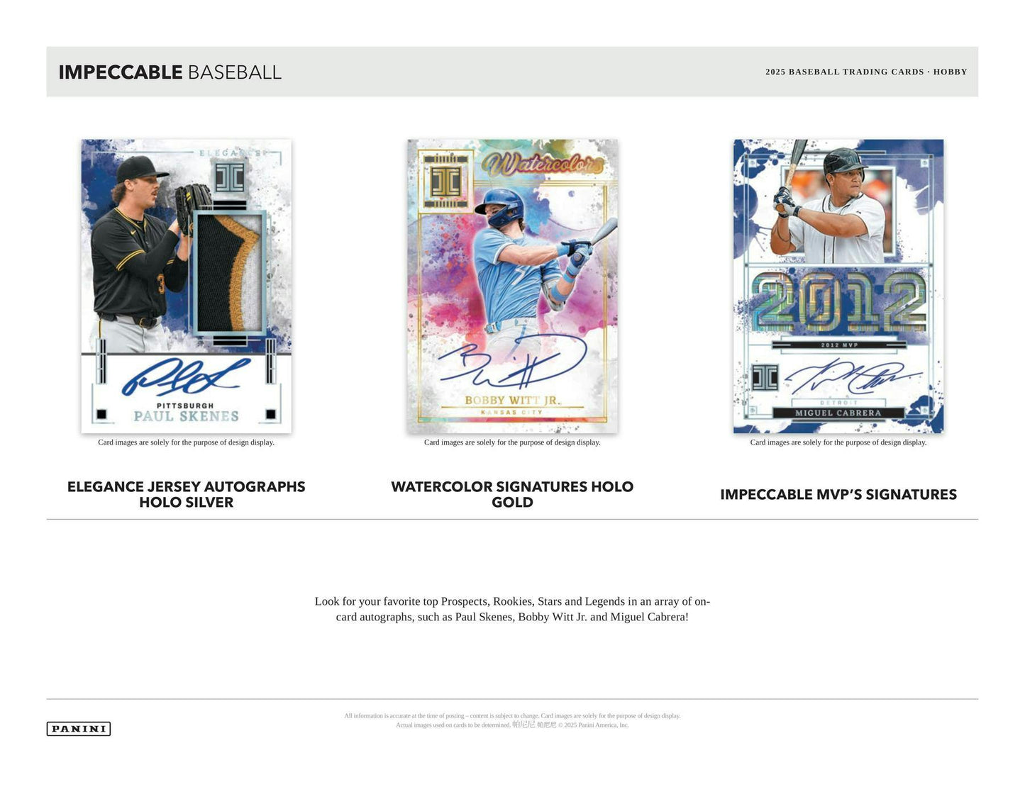 2025 Panini Impeccable Baseball Hobby Box 746134181993 at King Card Canada