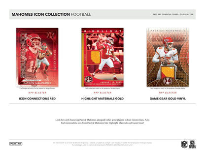 2025 Panini Mahomes Icon Collection Football Blaster Box 746134194795 at King Card Canada