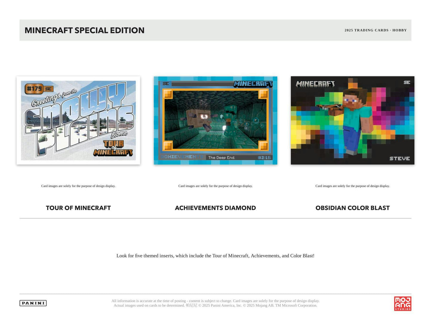 2025 Panini Minecraft Special Edition Trading Card Hobby Box 746134194689 at King Card Canada