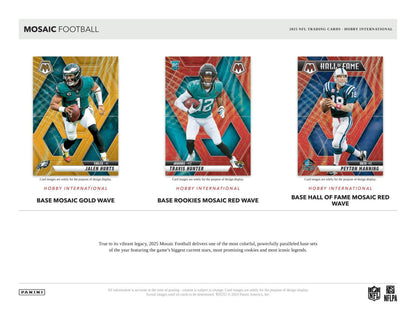 2025 Panini Mosaic Football International Hobby Box 746134186189 at King Card Canada