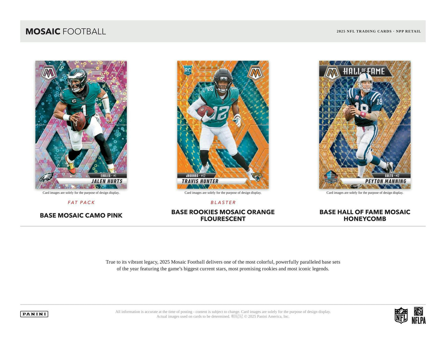 2025 Panini Mosaic Football Mega Box 746134191466 at King Card Canada