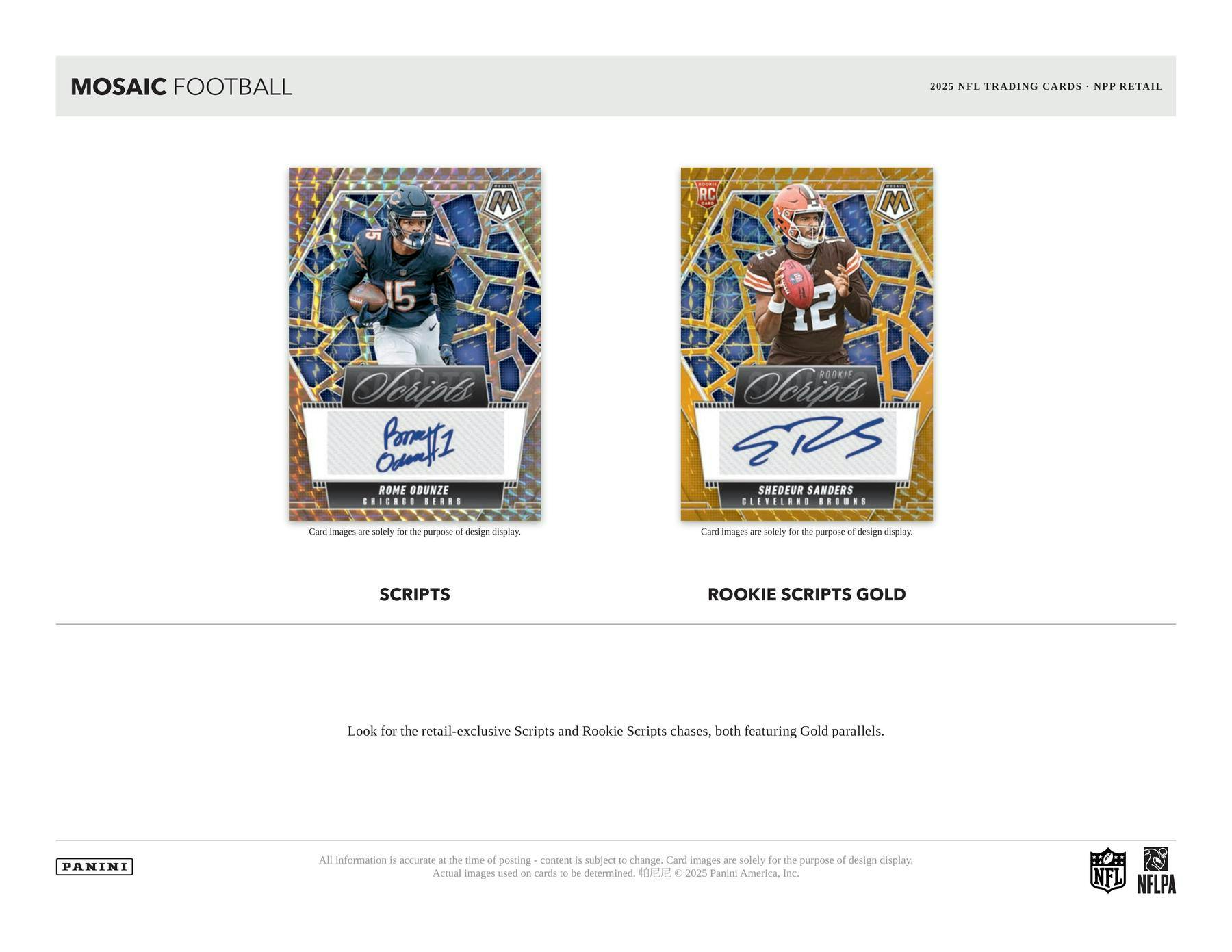 2025 Panini Mosaic Football Mega Box 746134191466 at King Card Canada