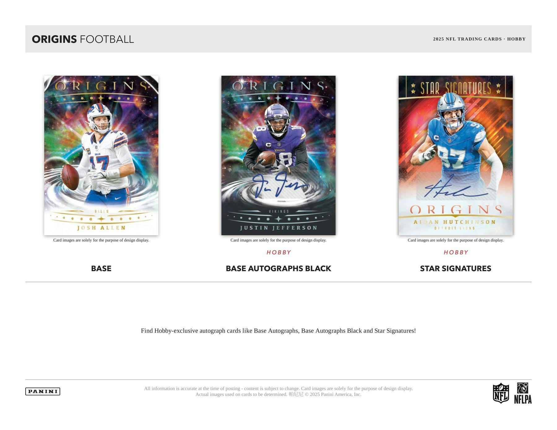 2025 Panini Origins Football Hobby Box 746134185885 at King Card Canada