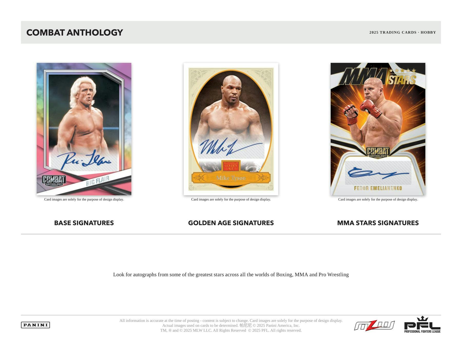 2025 Panini PFL Combat Anthology Hobby Box 746134183393 at King Card Canada