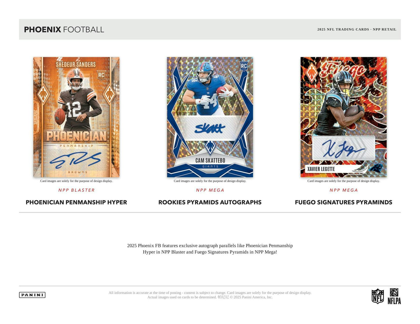 2025 Panini Phoenix Football Blaster Box 746134187124 at King Card Canada