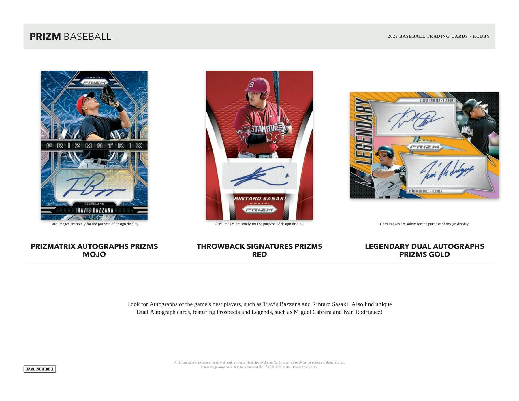 2025 Panini Prizm Baseball Hobby Box 746134182044 at King Card Canada